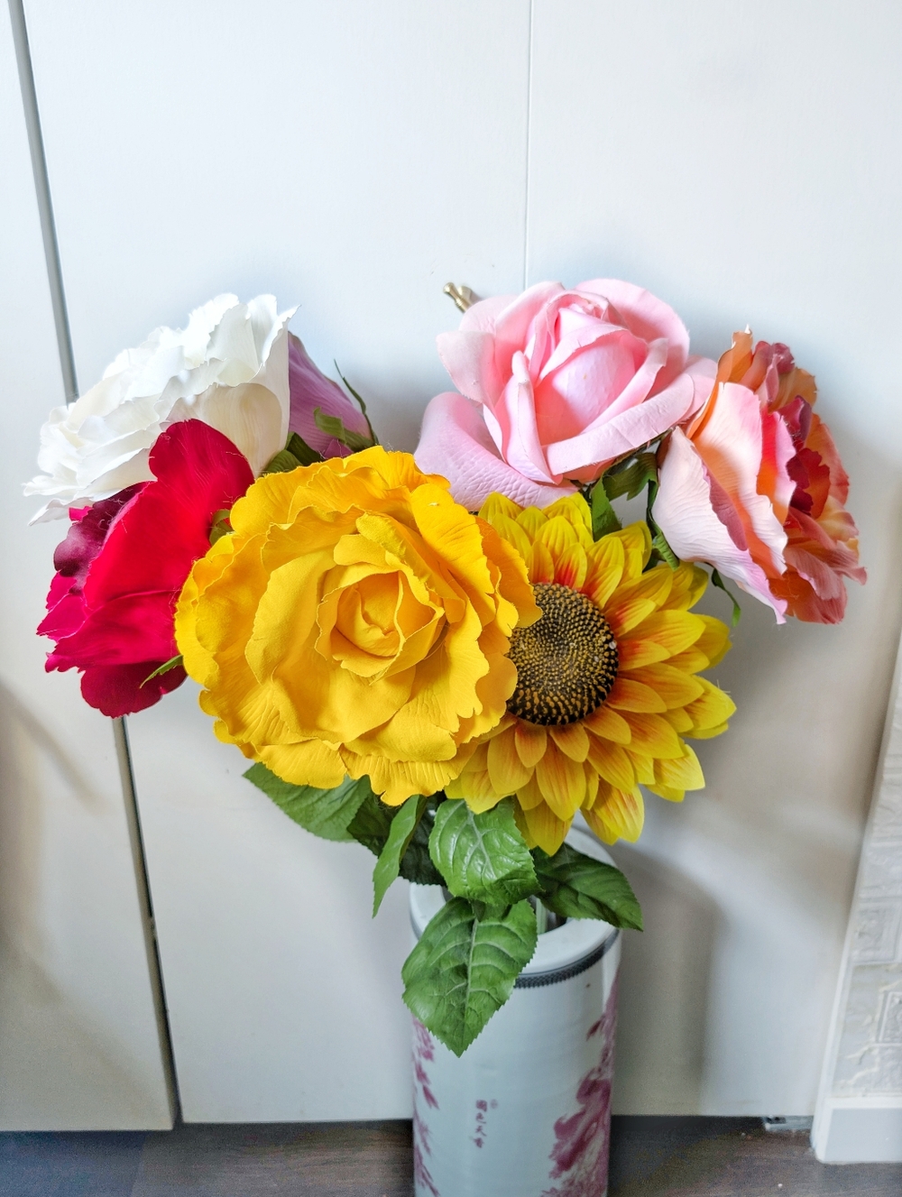 💮2/$50💮 7 pcs Jumbo Artificial Flower Rose Bouquet